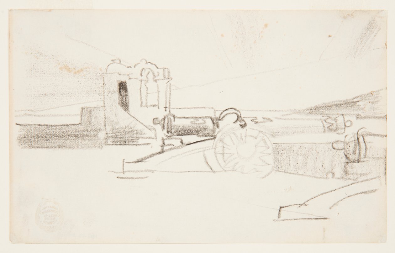 Estudo para " Holofote, Entrada do Porto, Santiago de Cuba" de Winslow Homer