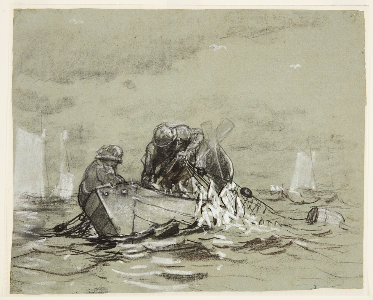 Estudo para "The Herring Net" de Winslow Homer