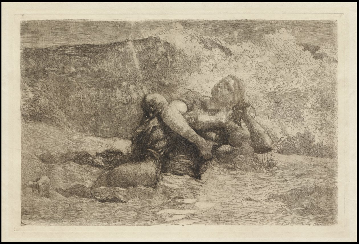 Estudo para ressaca, c.1886 de Winslow Homer