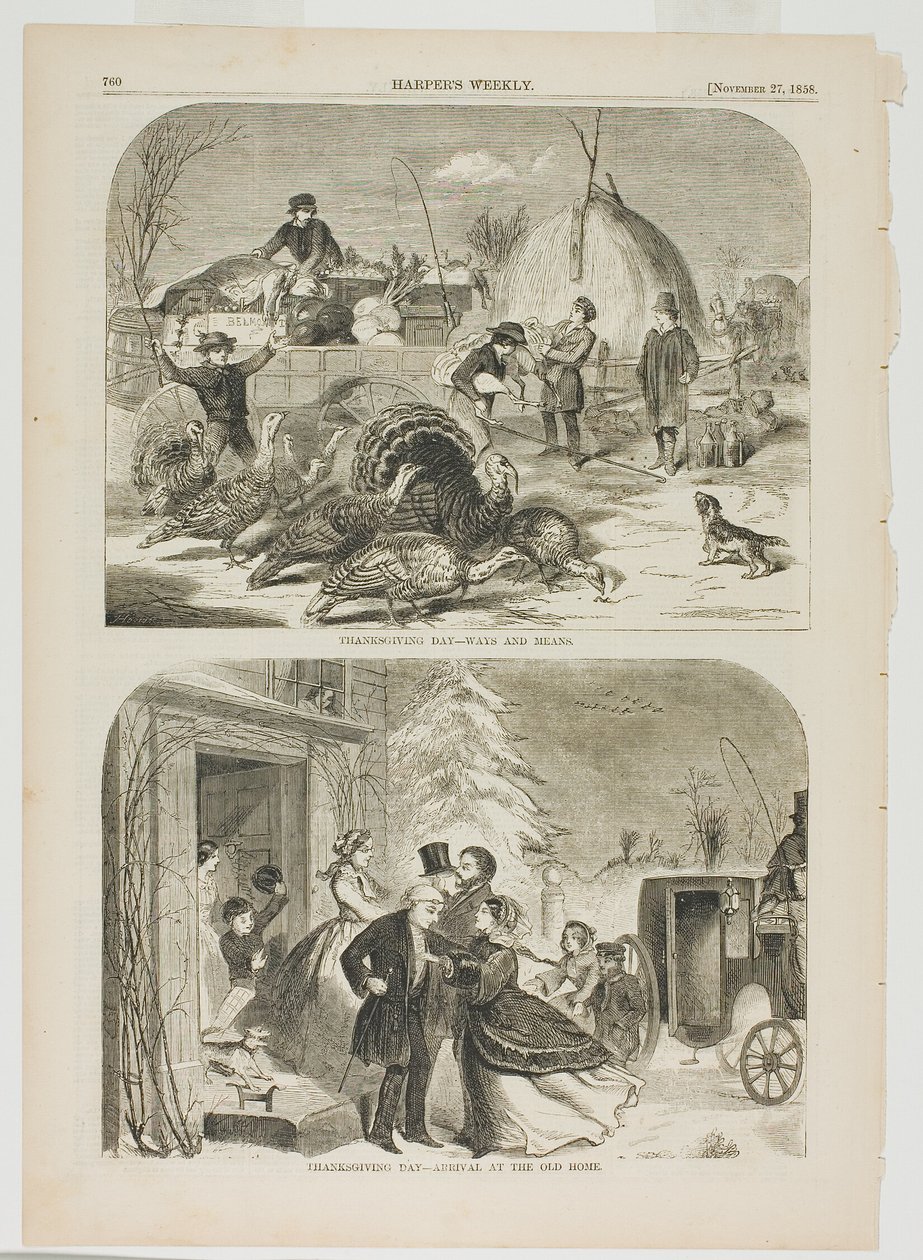Dia de Ação de Graças - Modos e Meios e Dia de Ação de Graças - Chegada à Antiga Casa de Winslow Homer