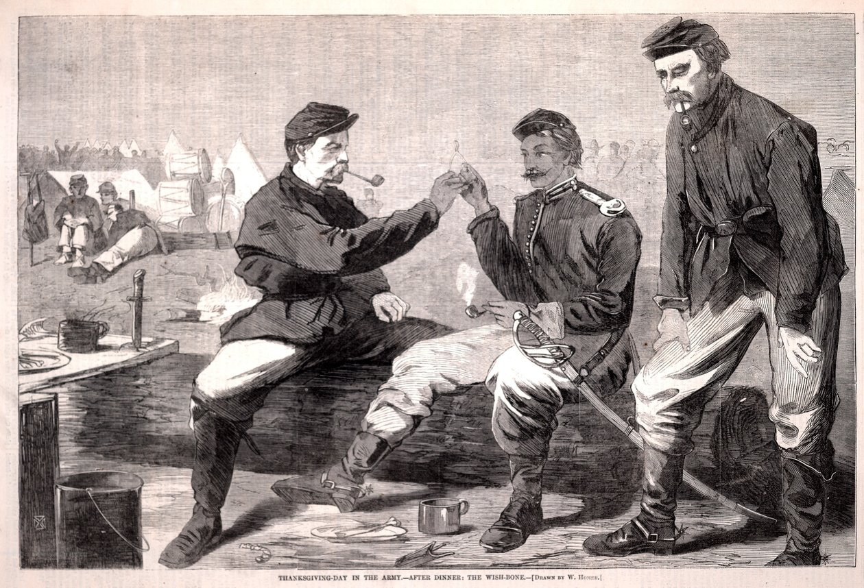 Dia de Ação de Graças no Exército - Depois do Jantar: The Wish-bone, de Harper