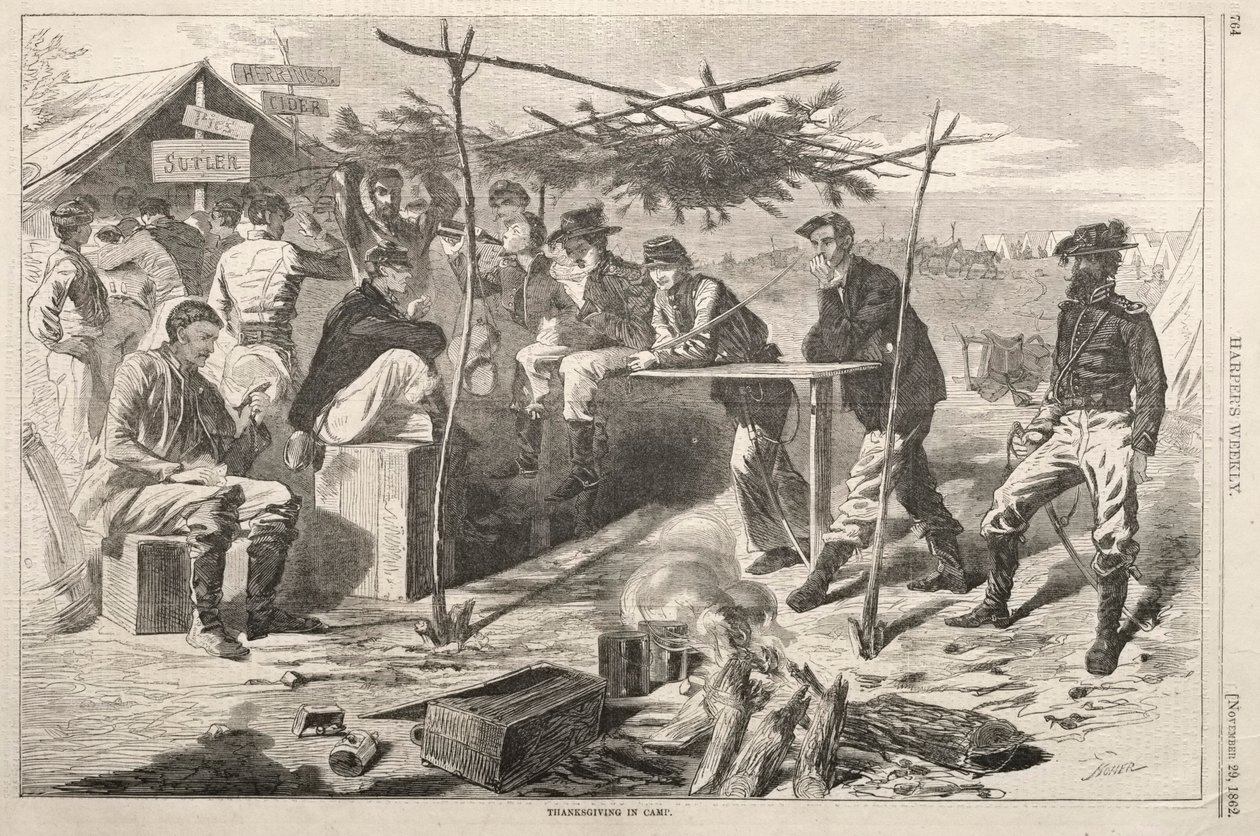 Ação de Graças no Campo de Winslow Homer