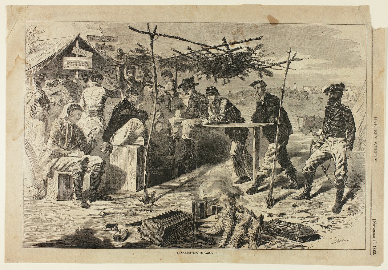 Ação de Graças no Campo de Winslow Homer