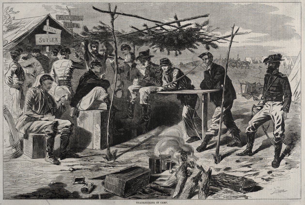 Dia de Ação de Graças no Acampamento de Winslow Homer
