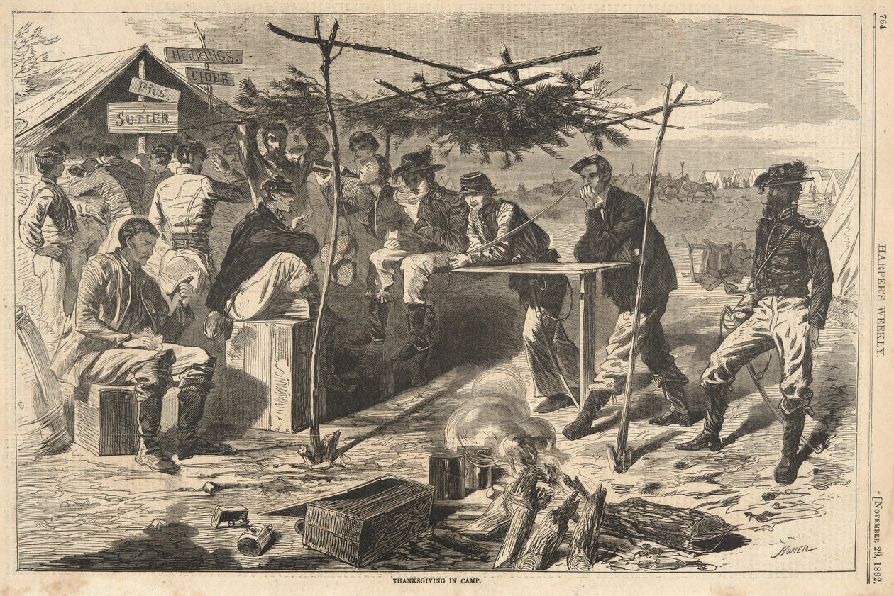 Acção de Graças no Acampamento, de Harper de Winslow Homer