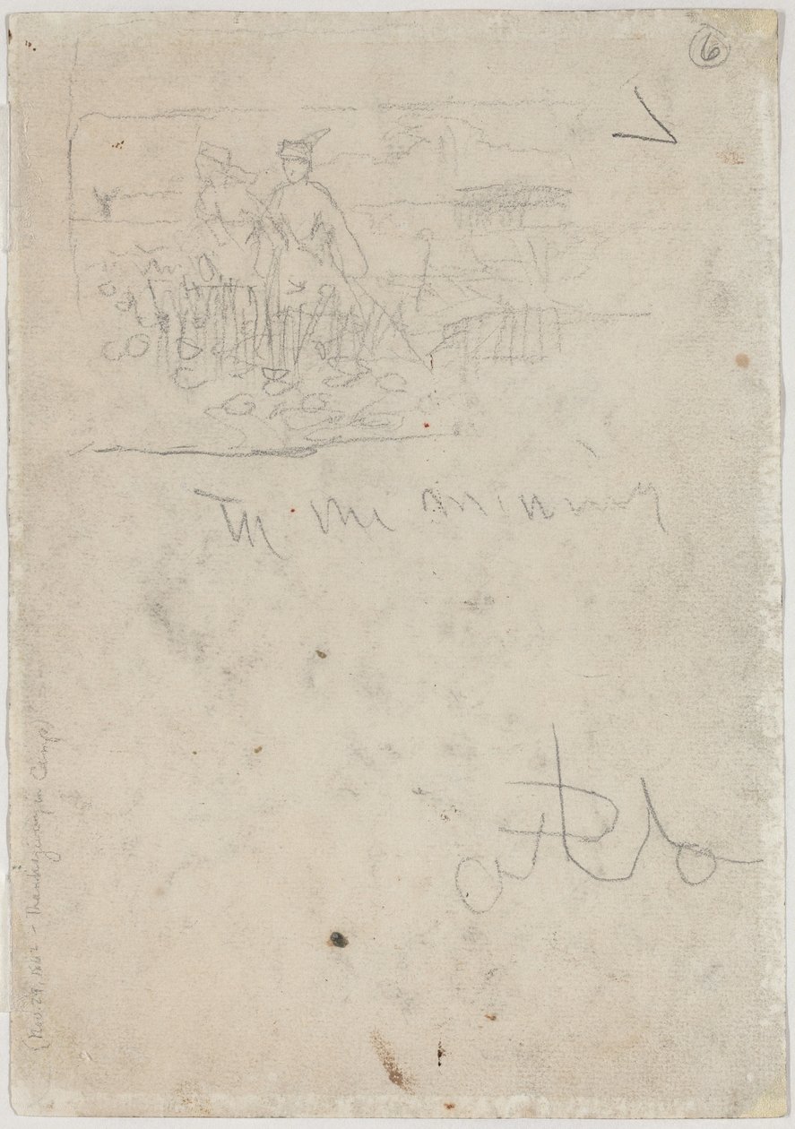Acção de Graças no Campo [verso], n.d.. de Winslow Homer