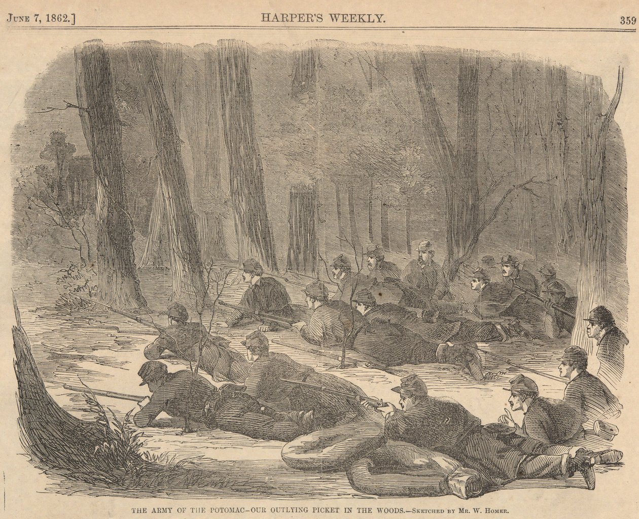 O Exército do Potomac de Winslow Homer