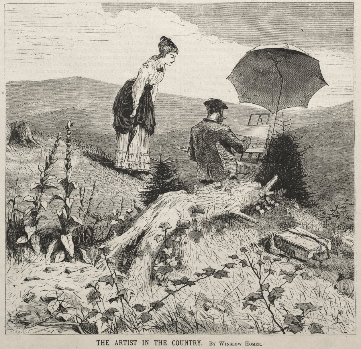 O Artista no Campo de Winslow Homer