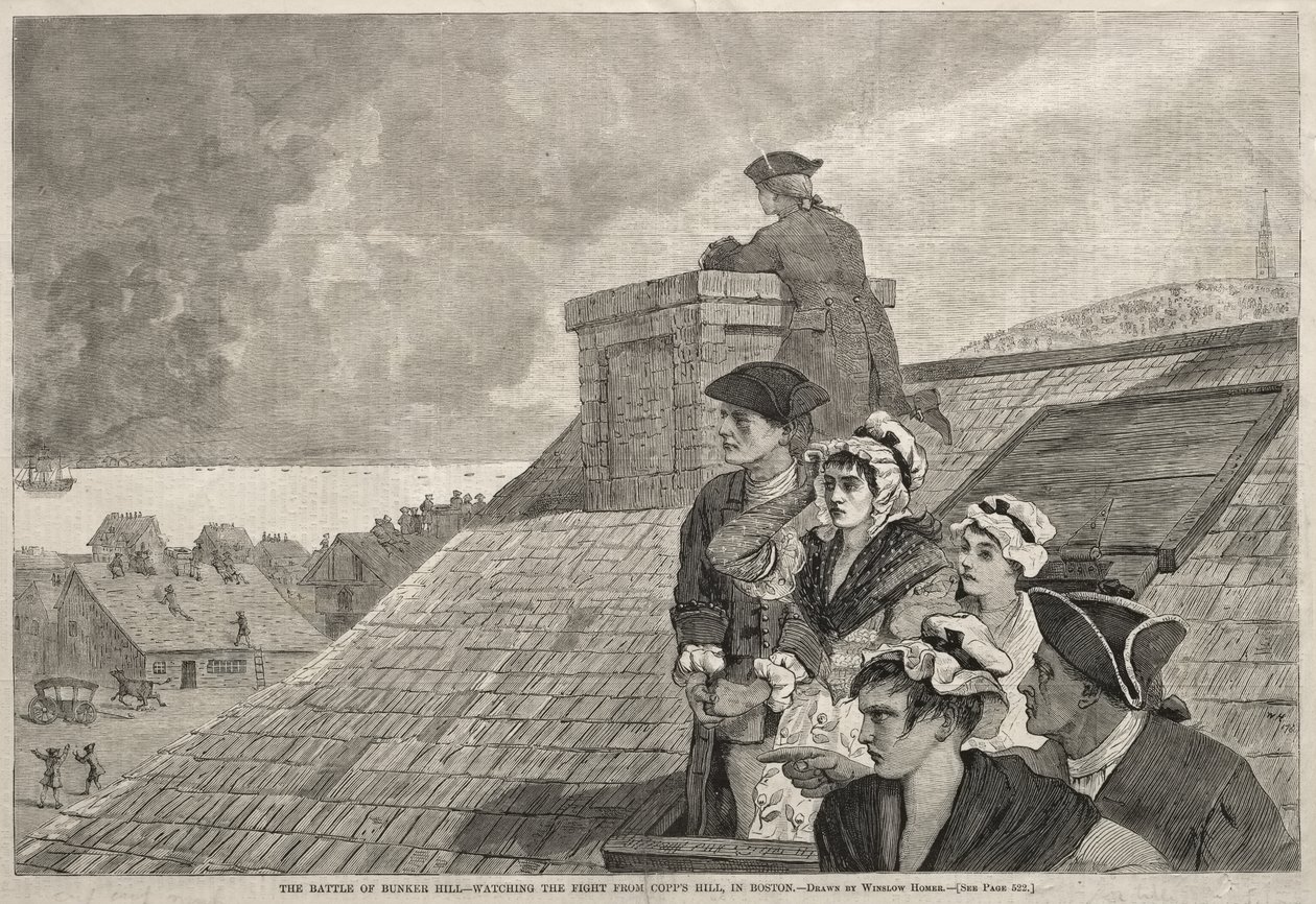 A Batalha de Bunker Hill - Observando o combate de Copp