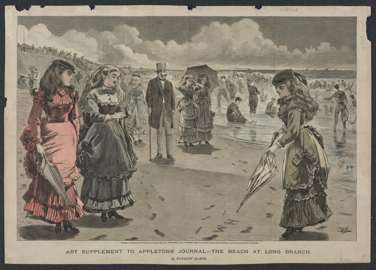 A Praia de Long Branch de Winslow Homer