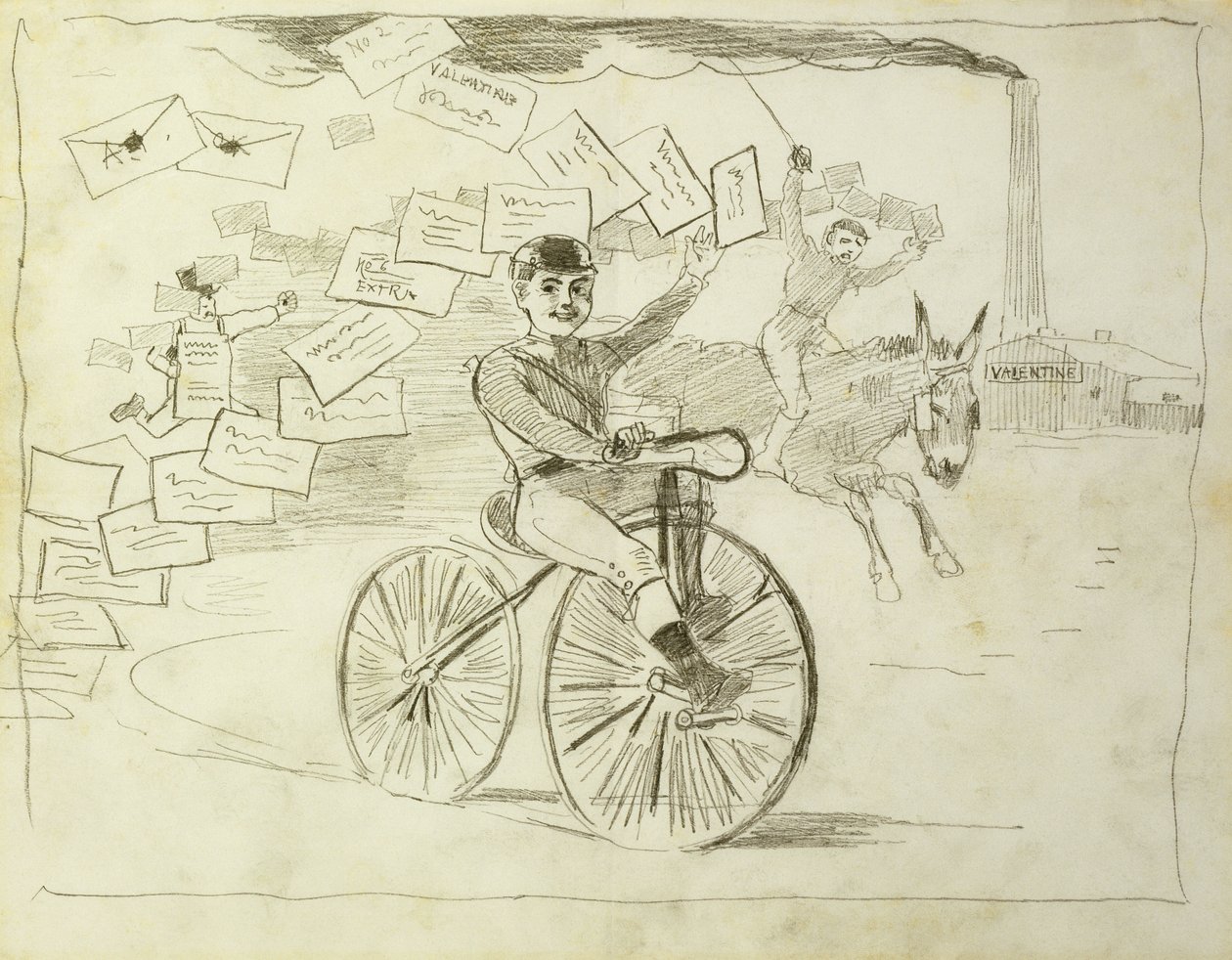O Mensageiro da Bicicleta, de Winslow Homer