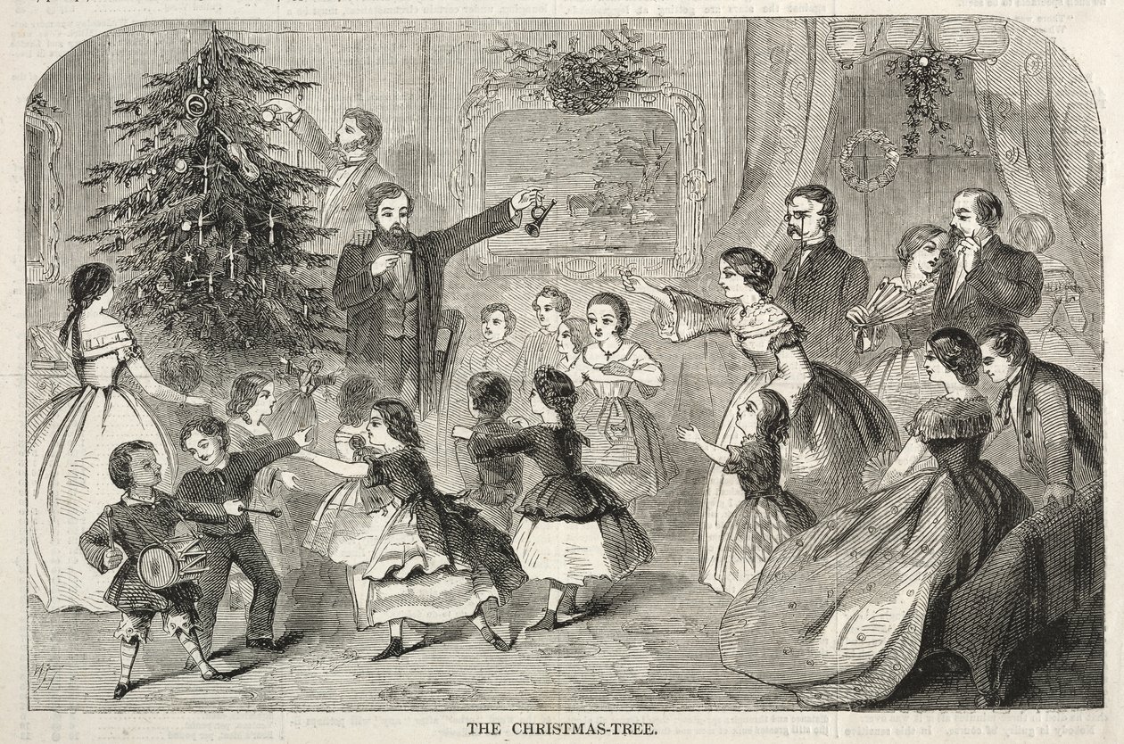 A árvore de Natal, 1858. de Winslow Homer