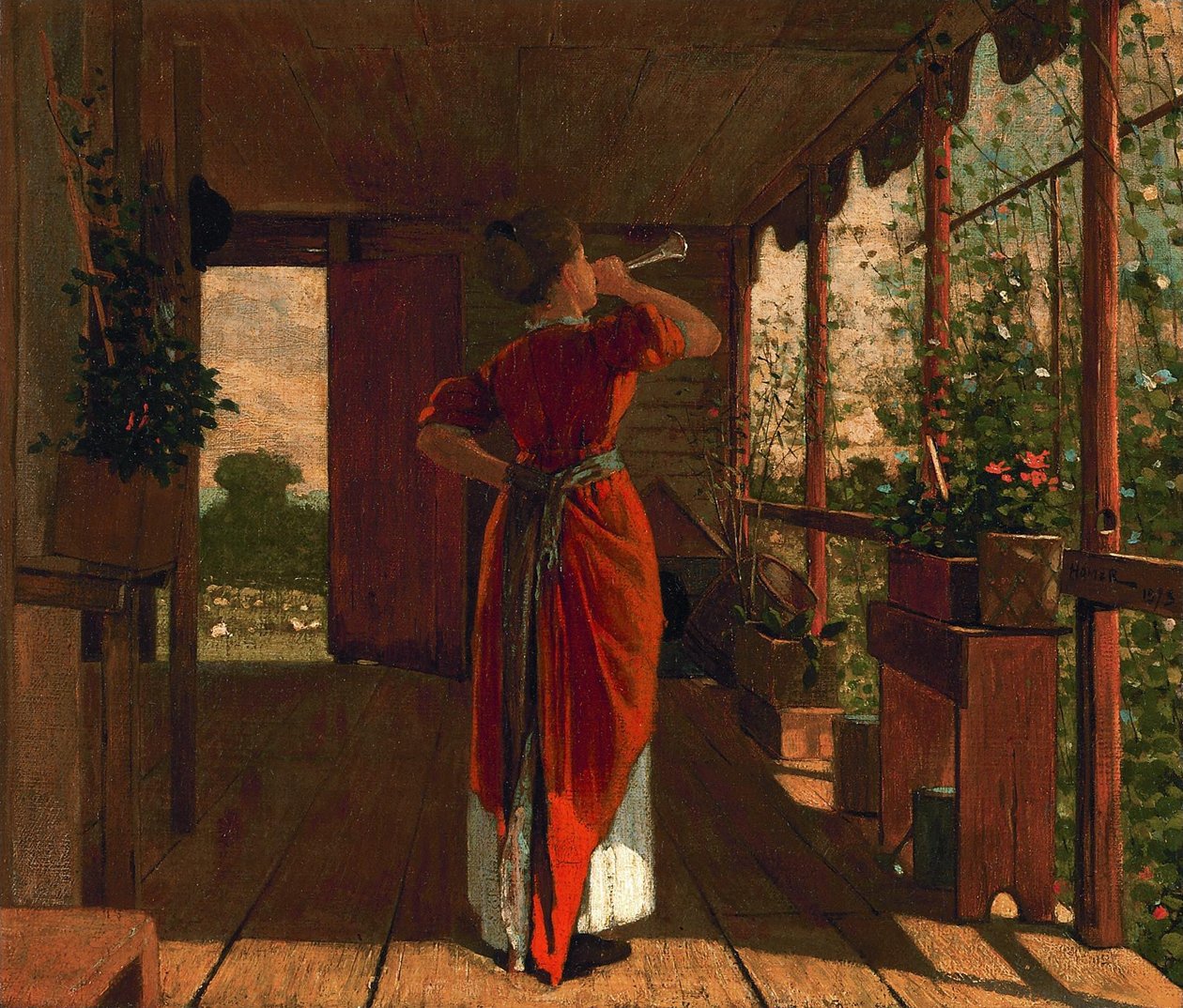 A buzina do jantar de Winslow Homer