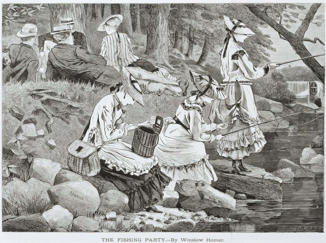 "The Fishing Party--" de Winslow Homer
