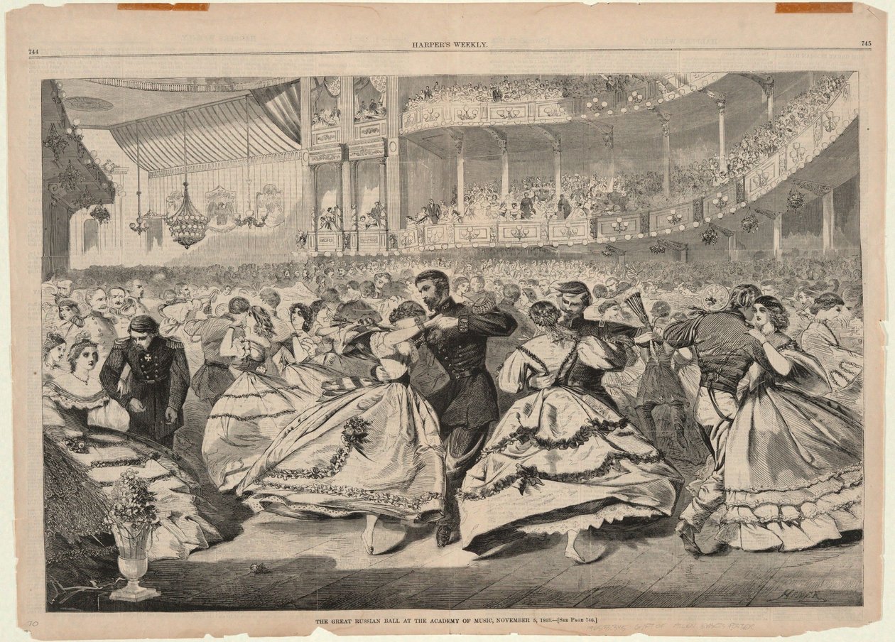 O grande baile russo na Academy of Music, 5 de novembro de 1863, de Harper