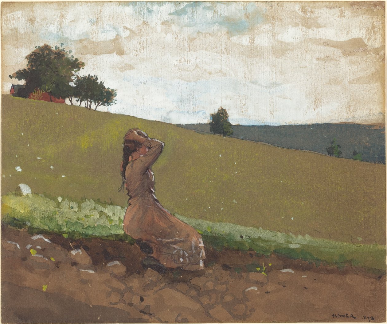A colina verde de Winslow Homer