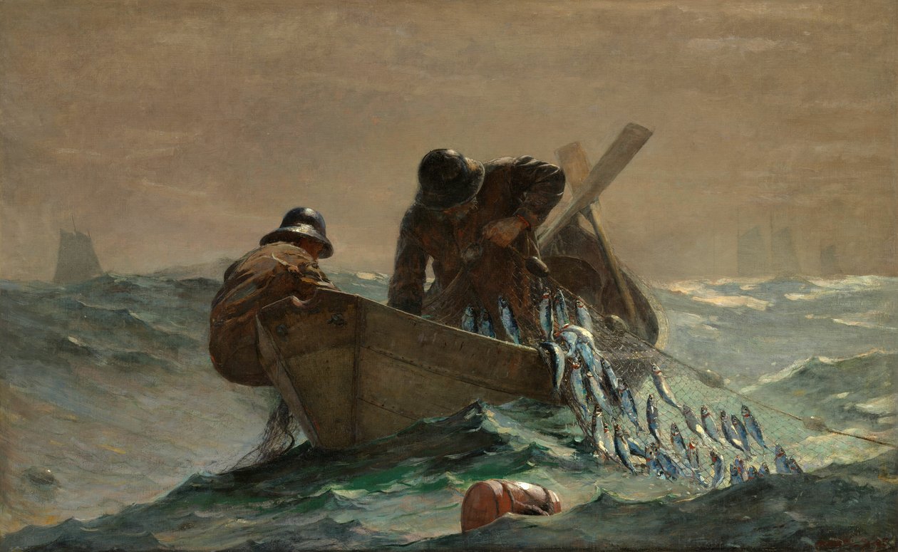 The Herring Net, 1885. de Winslow Homer