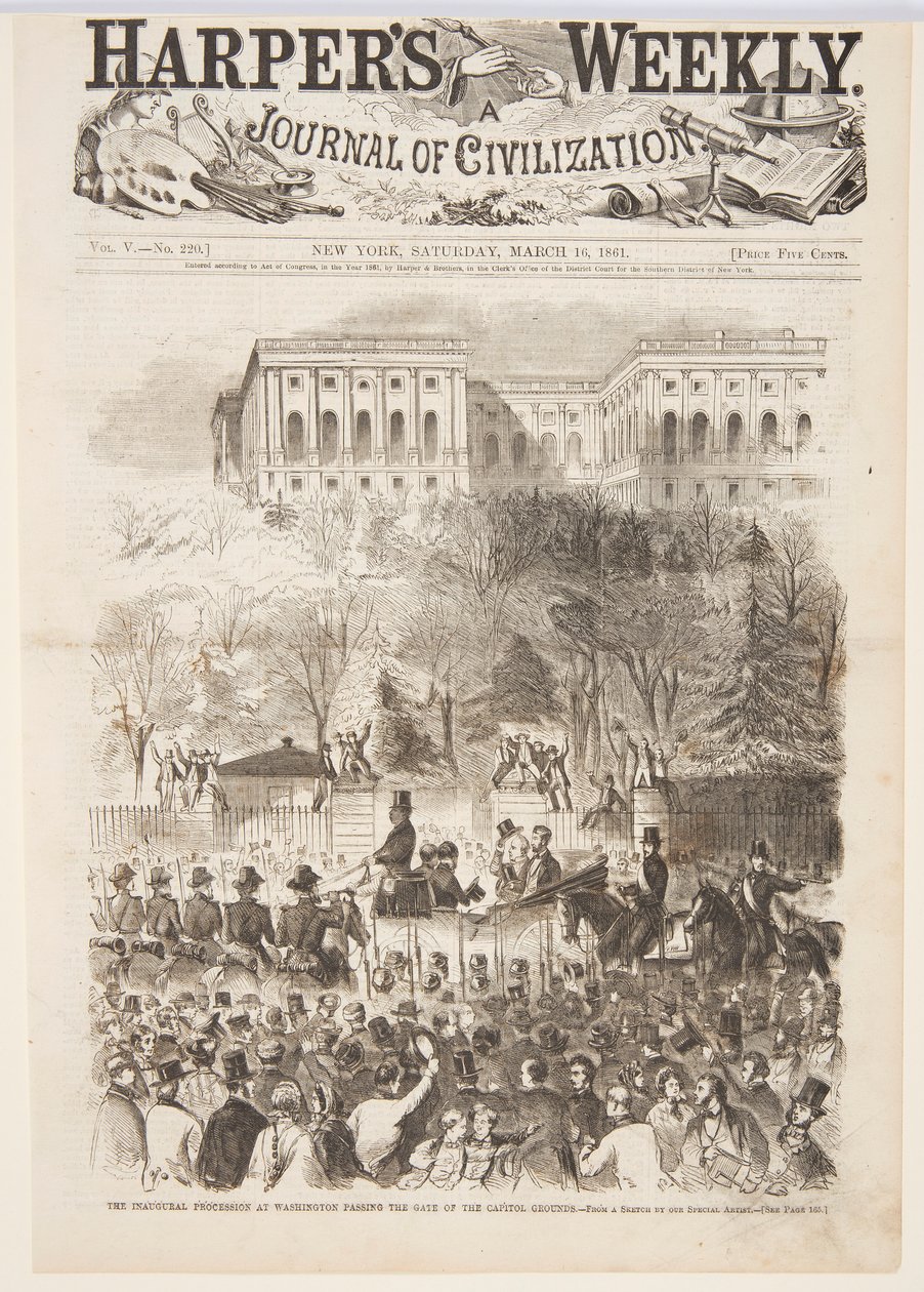 A Procissão Inaugural em Washington Passando o Portão do Capitólio, de Harper