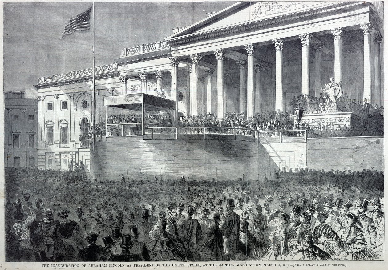 A tomada de posse de Abraham Lincoln como Presidente, de Harper