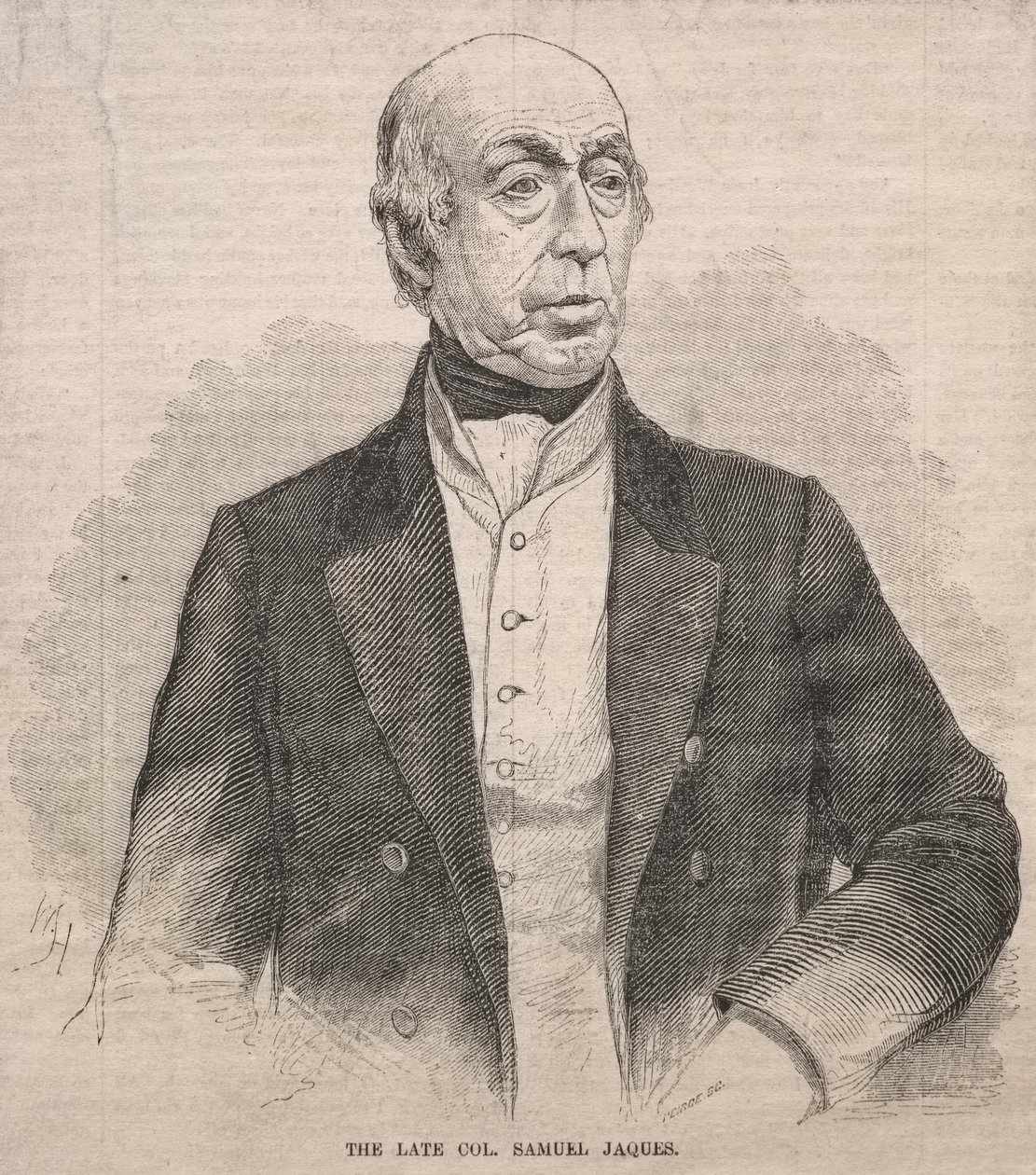 O falecido coronel Samuel Jaques, 1859. de Winslow Homer