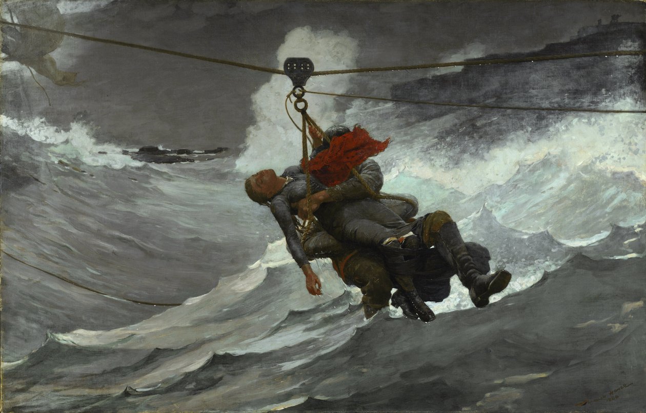 A Linha da Vida  de Winslow Homer