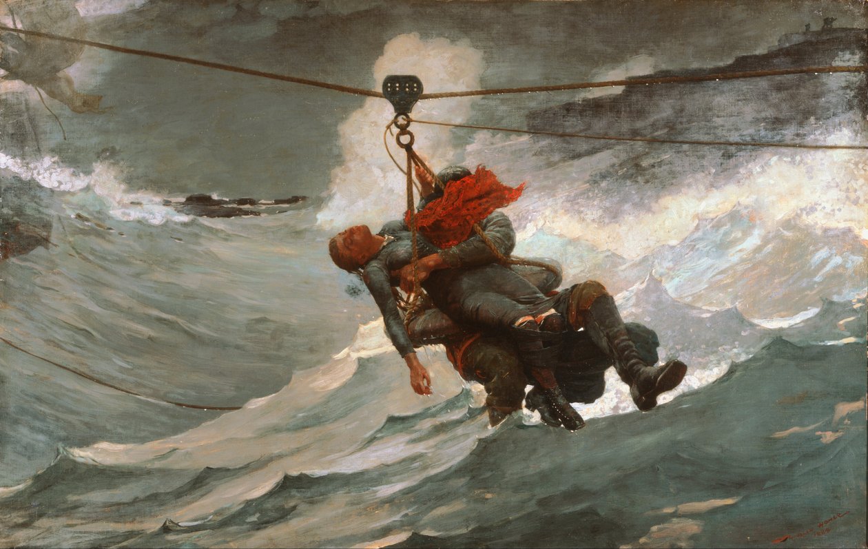 A corda salva-vidas de Winslow Homer