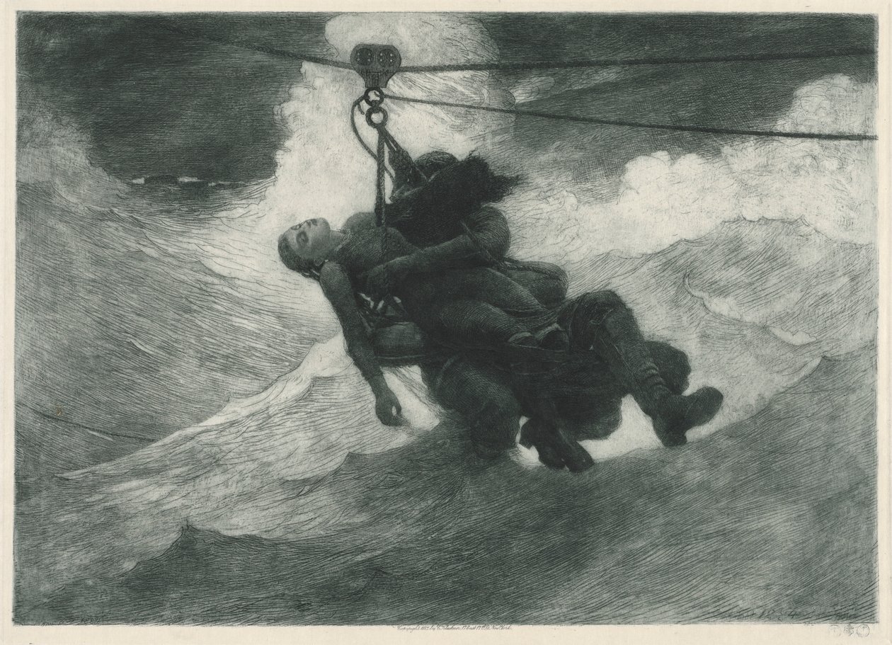 A Linha da Vida, 1884. de Winslow Homer