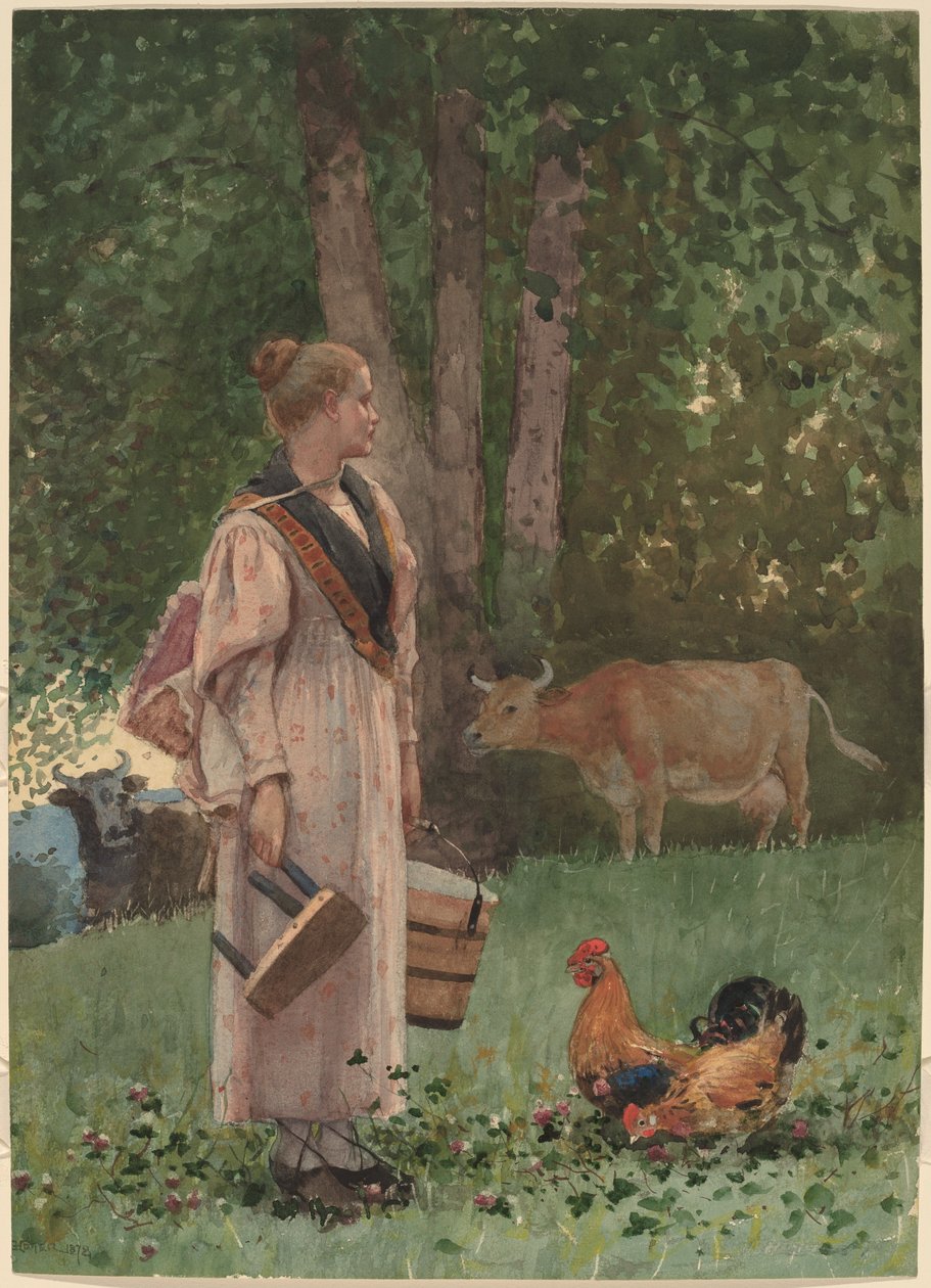 A empregada de leite de Winslow Homer