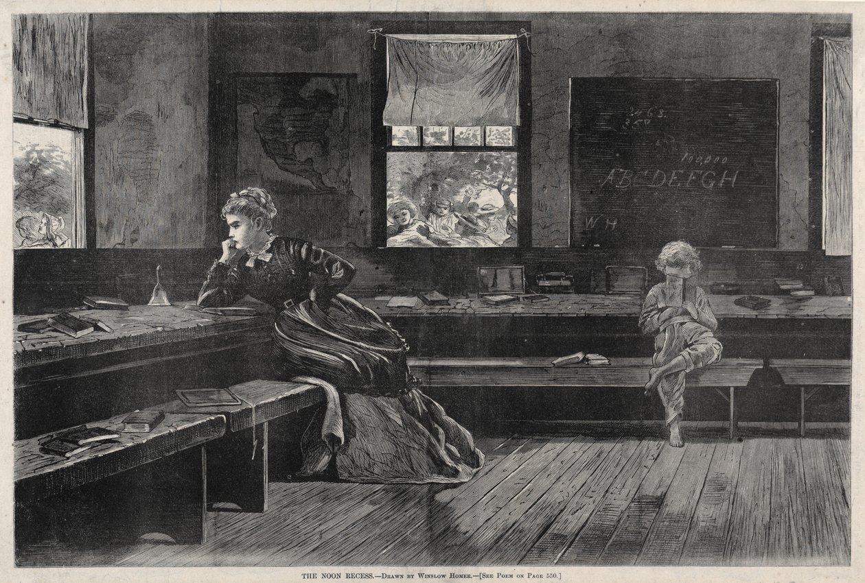 O recesso do meio-dia, 1873. de Winslow Homer