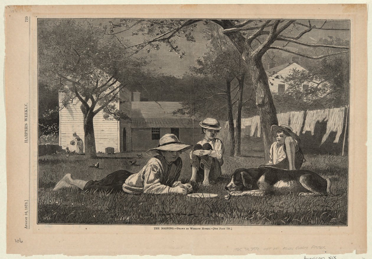 O meio-dia, de Harper de Winslow Homer