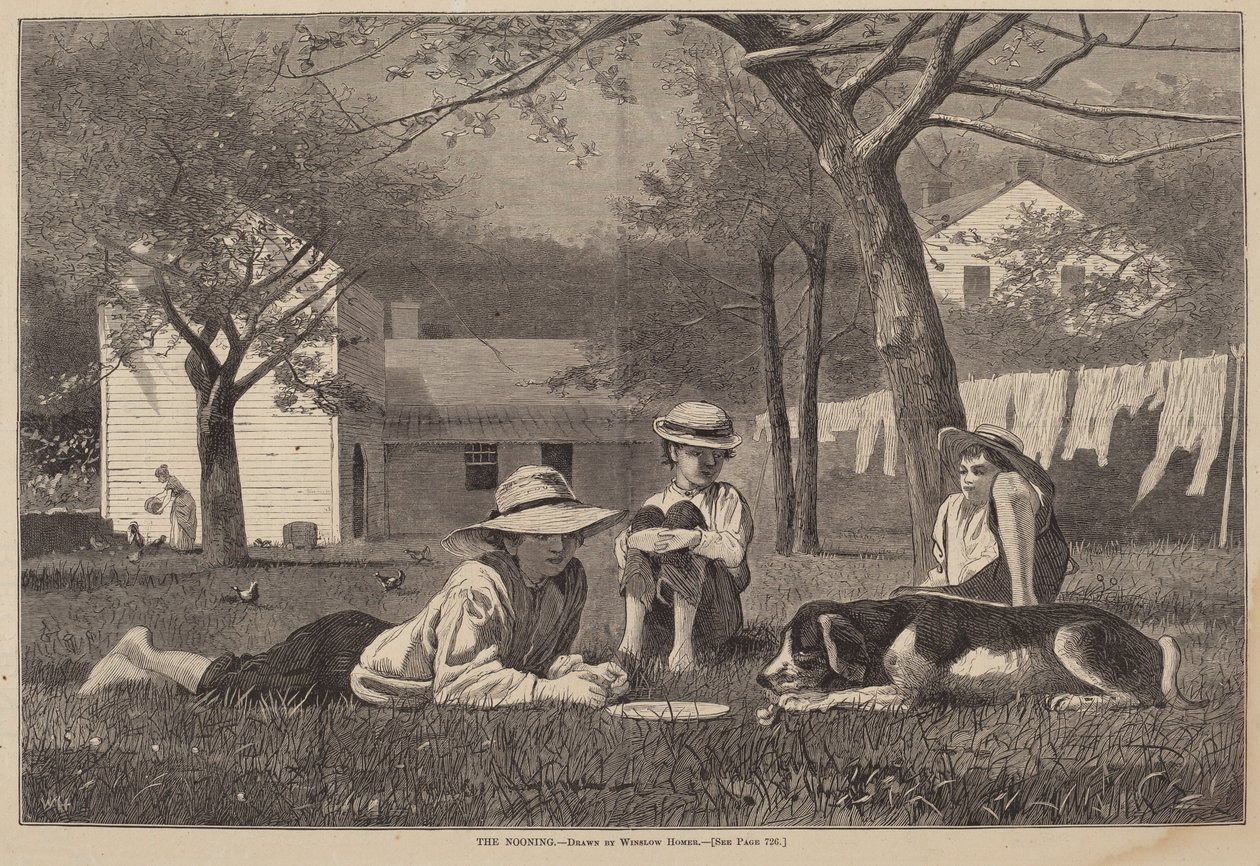 The Nooning, publicado em 1873. de Winslow Homer