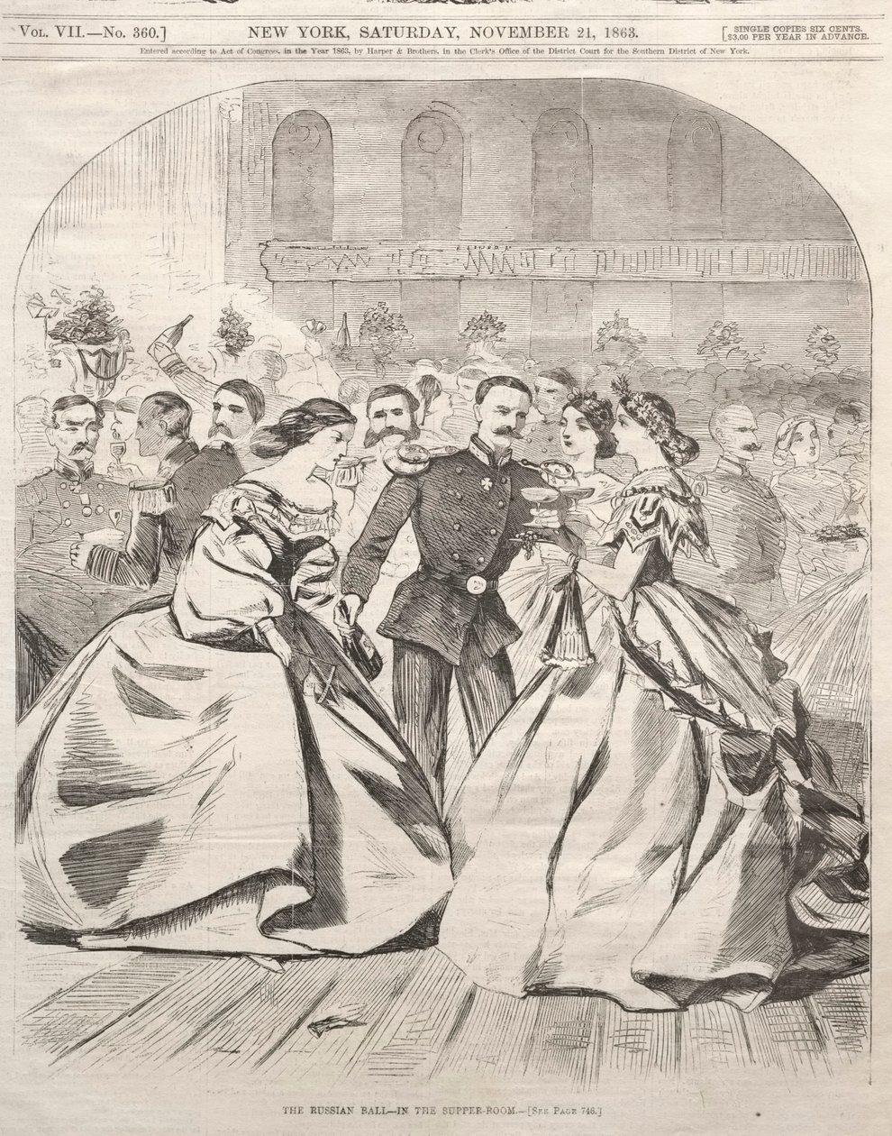 O Baile Russo - Na sala de jantar de Winslow Homer
