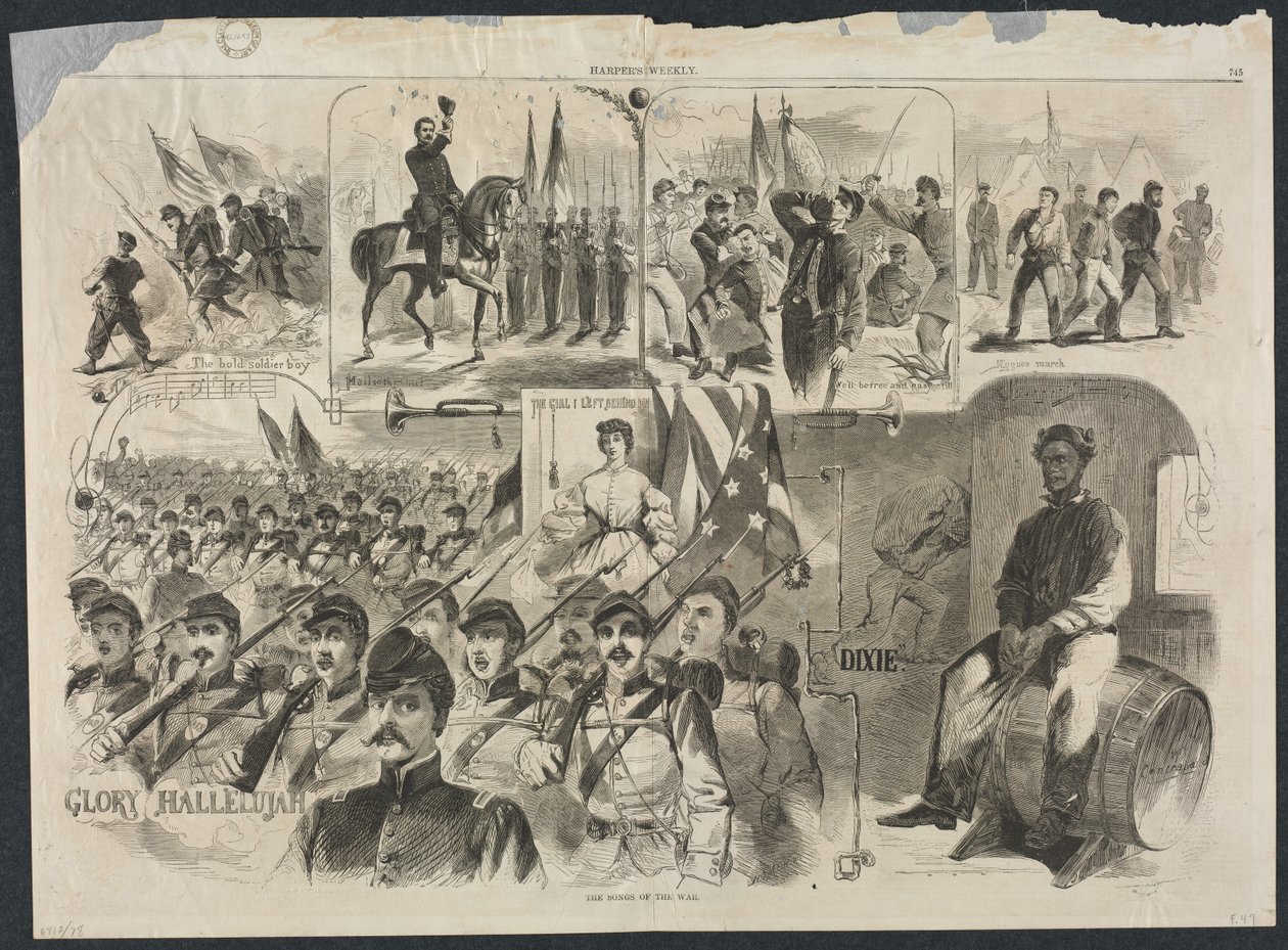 As Canções da Guerra, 1861. de Winslow Homer