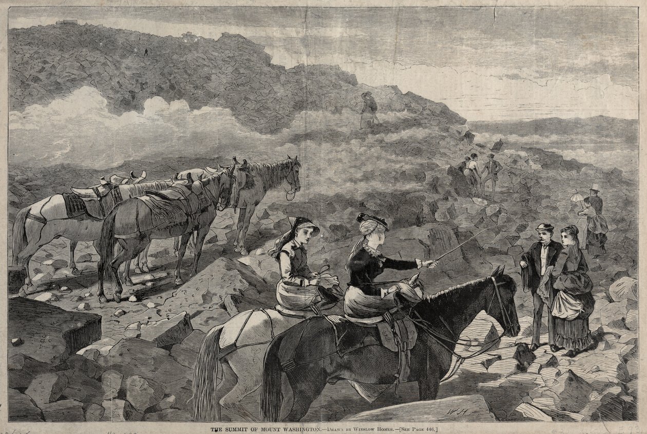 A Cimeira do Monte Washington, 1869. de Winslow Homer