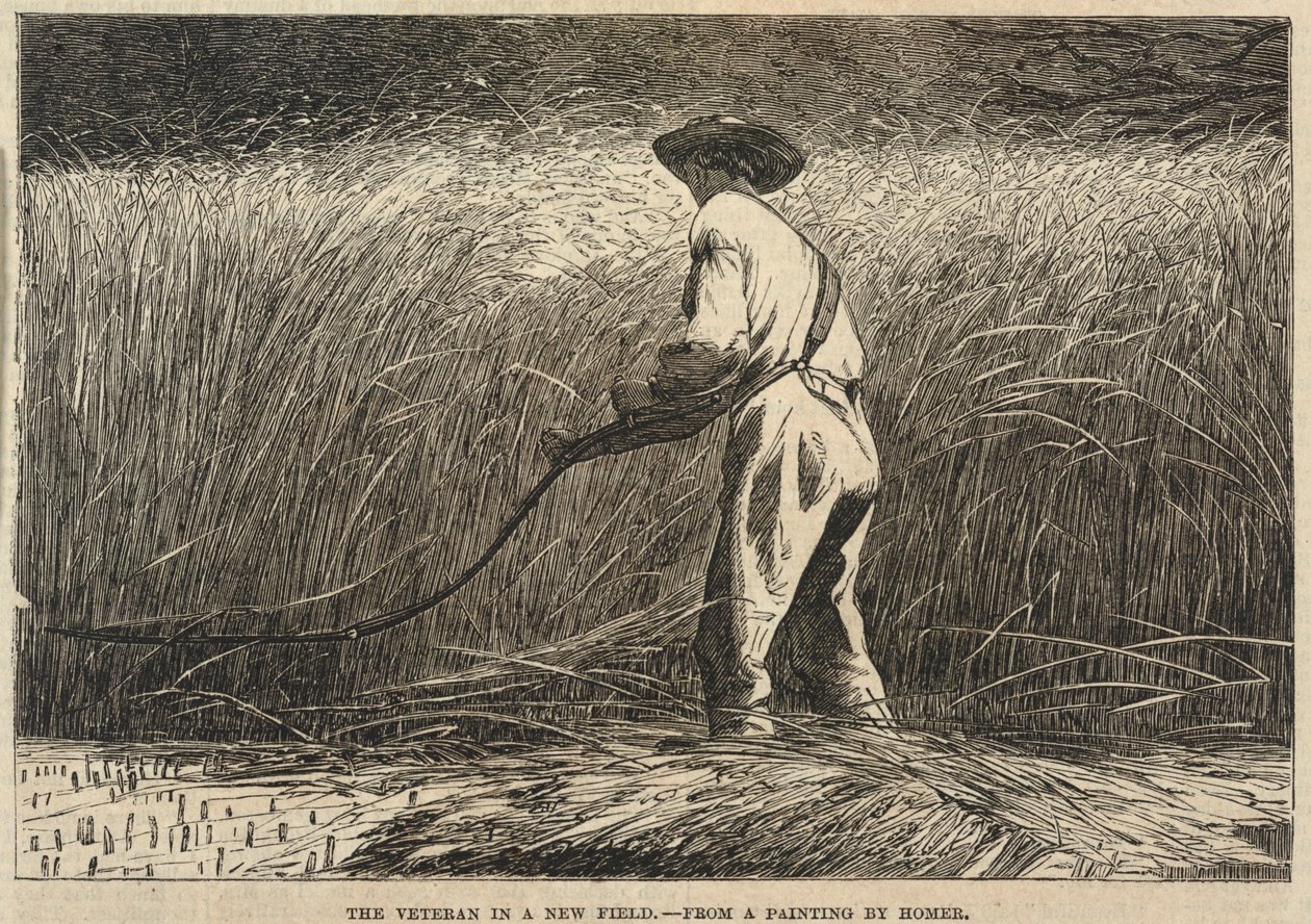O Veterano num Novo Campo, do Jornal Ilustrado de Frank Leslie, 13 de julho de 1867 de Winslow Homer