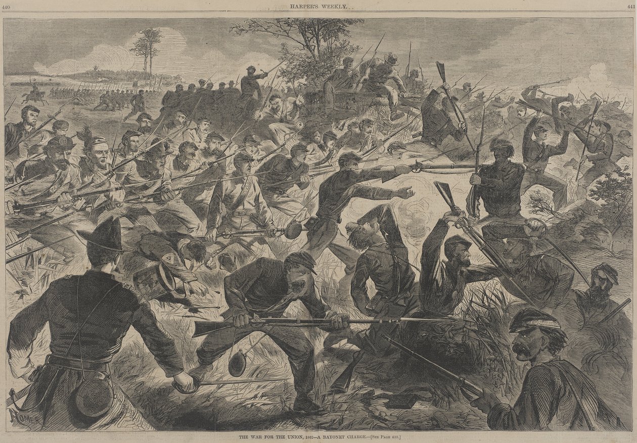 A Guerra pela União - Uma carga à baioneta de Winslow Homer