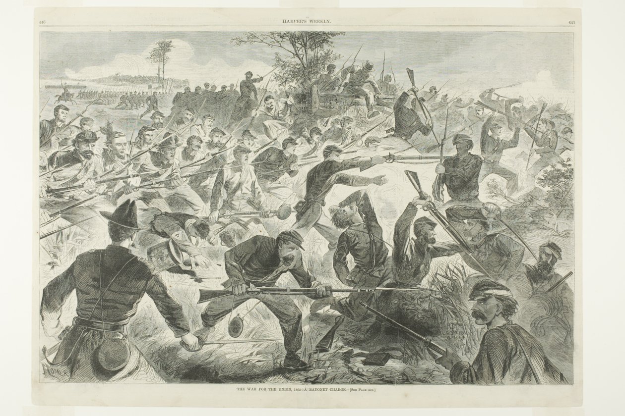 A Guerra pela União, 1862 - Uma carga de baioneta de Winslow Homer
