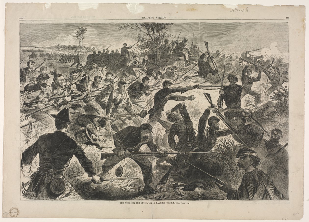 A Guerra pela União, 1862 - Uma carga de baioneta de Winslow Homer