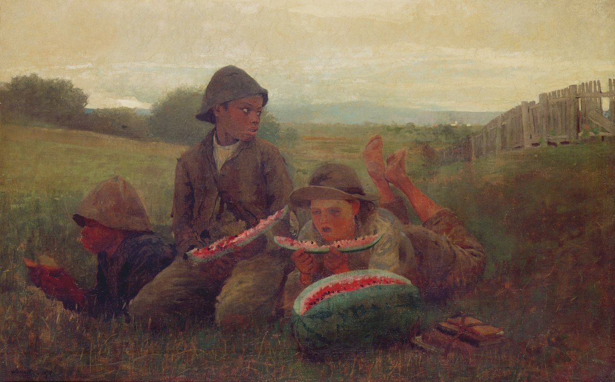 Os meninos da melancia, 1876 de Winslow Homer