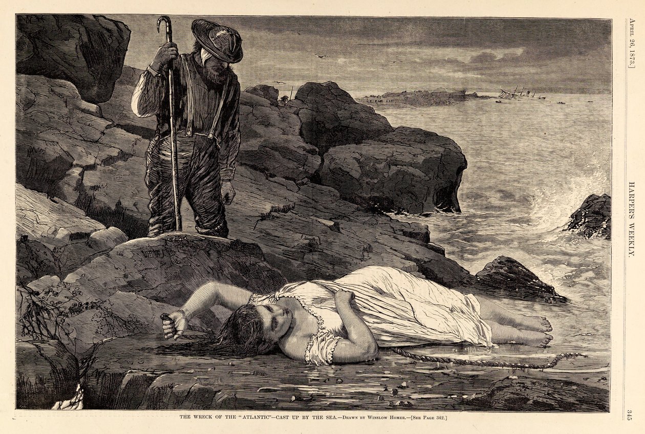 O naufrágio do "Atlantic"-Cast up by the Sea, de Harper