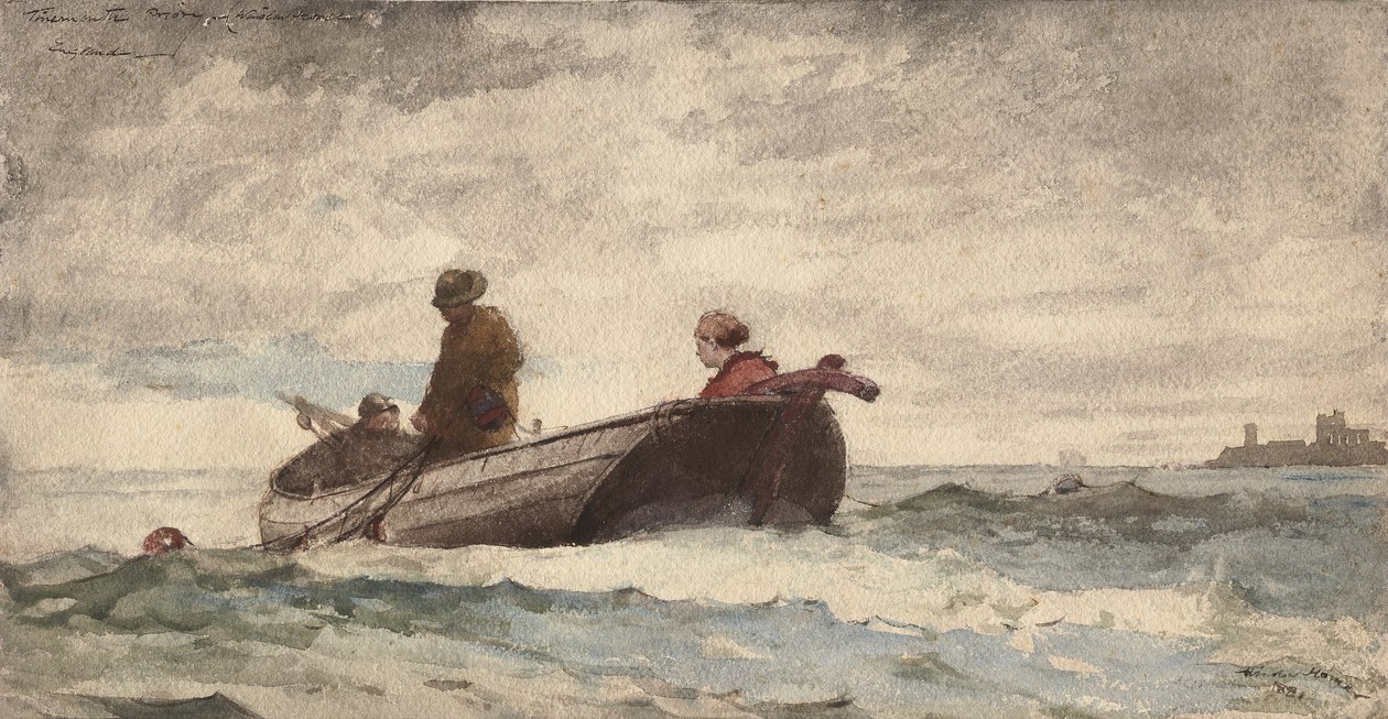 Priorado de Tynemouth, Inglaterra, 1881 de Winslow Homer
