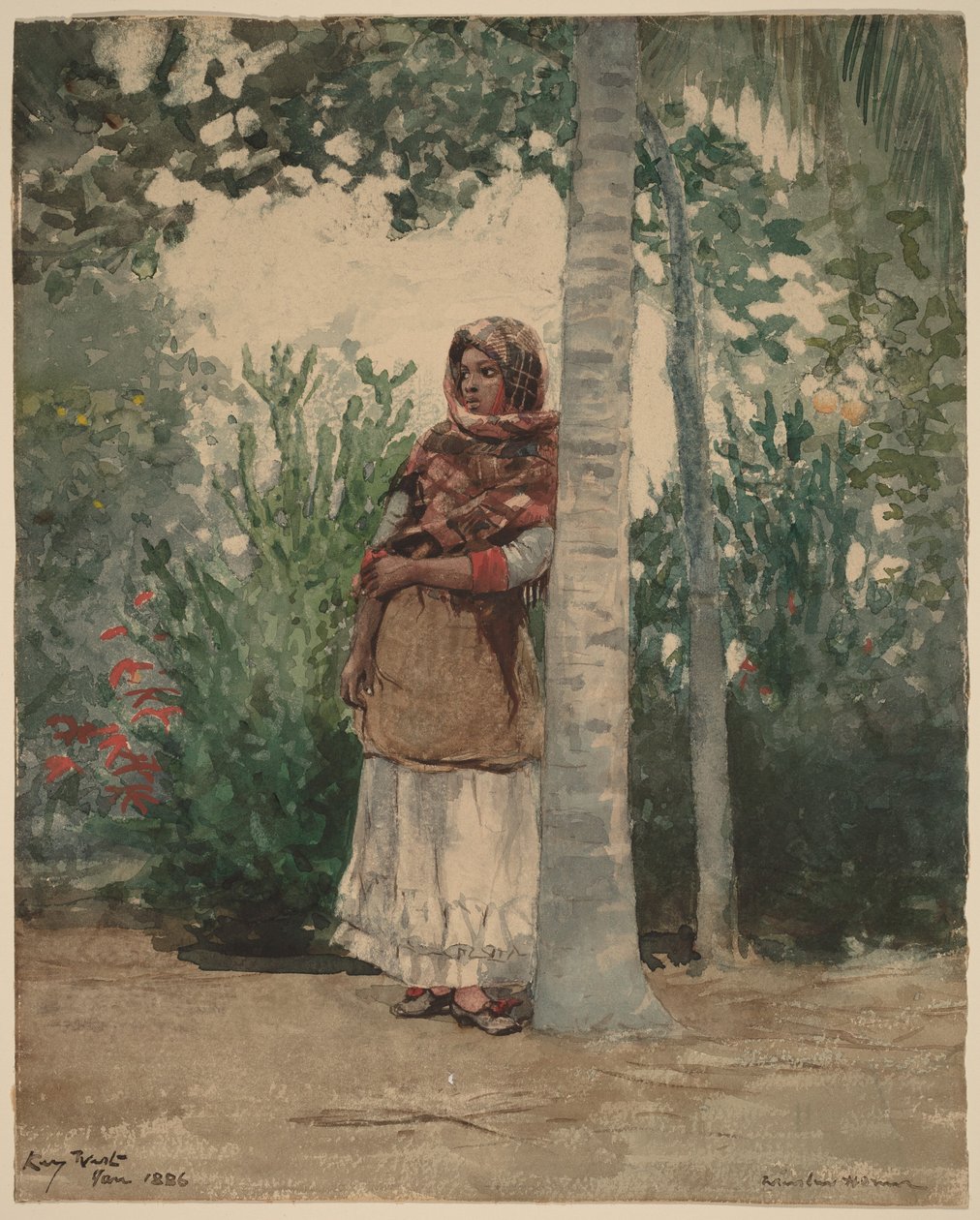 Debaixo de uma palmeira de Winslow Homer