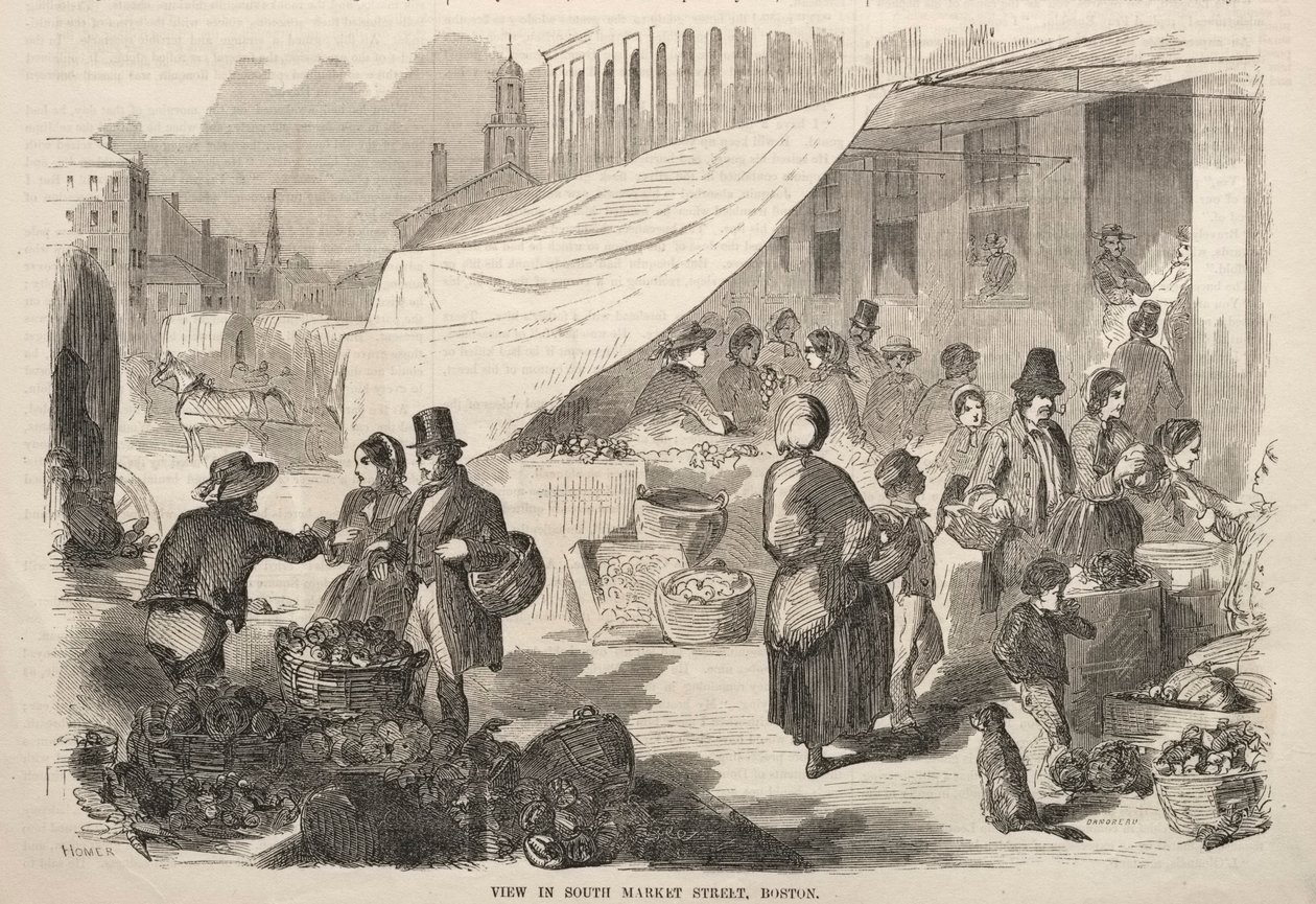 Vista em South Market Street, Boston de Winslow Homer