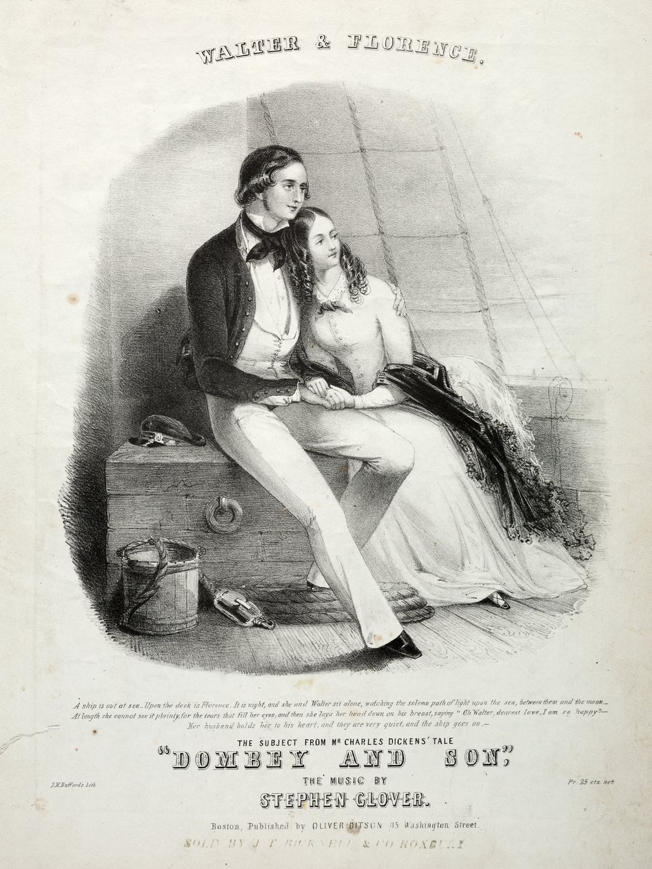 Walter e Florence - Capa da partitura de Winslow Homer