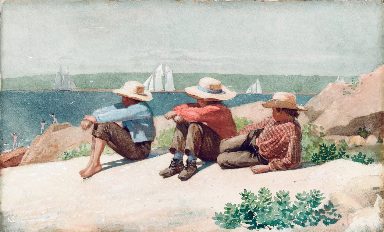 Vigiando os navios, Gloucester de Winslow Homer