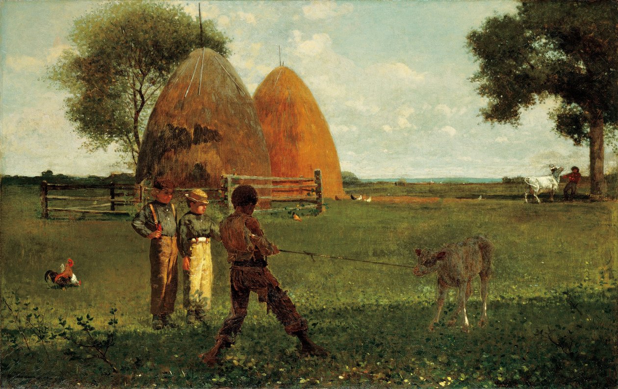 Desmame do bezerro de Winslow Homer