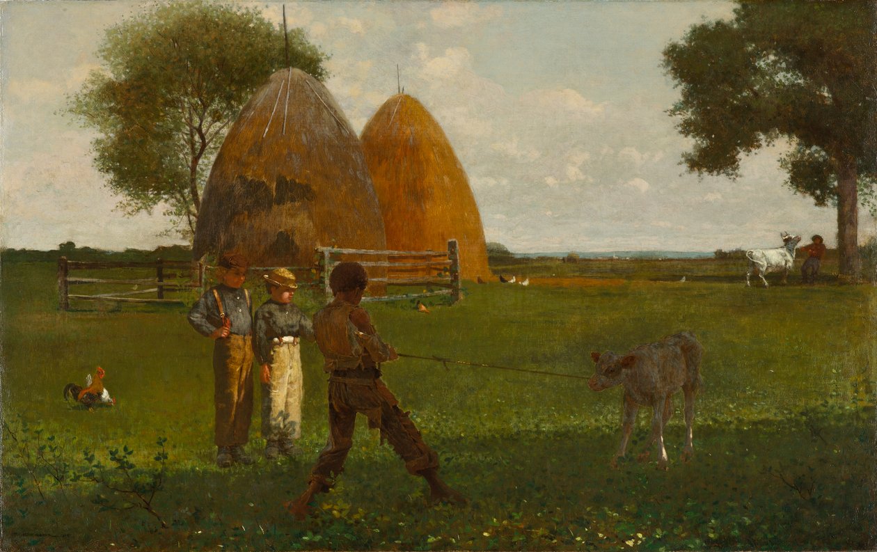 Desmame o bezerro, 1875 de Winslow Homer