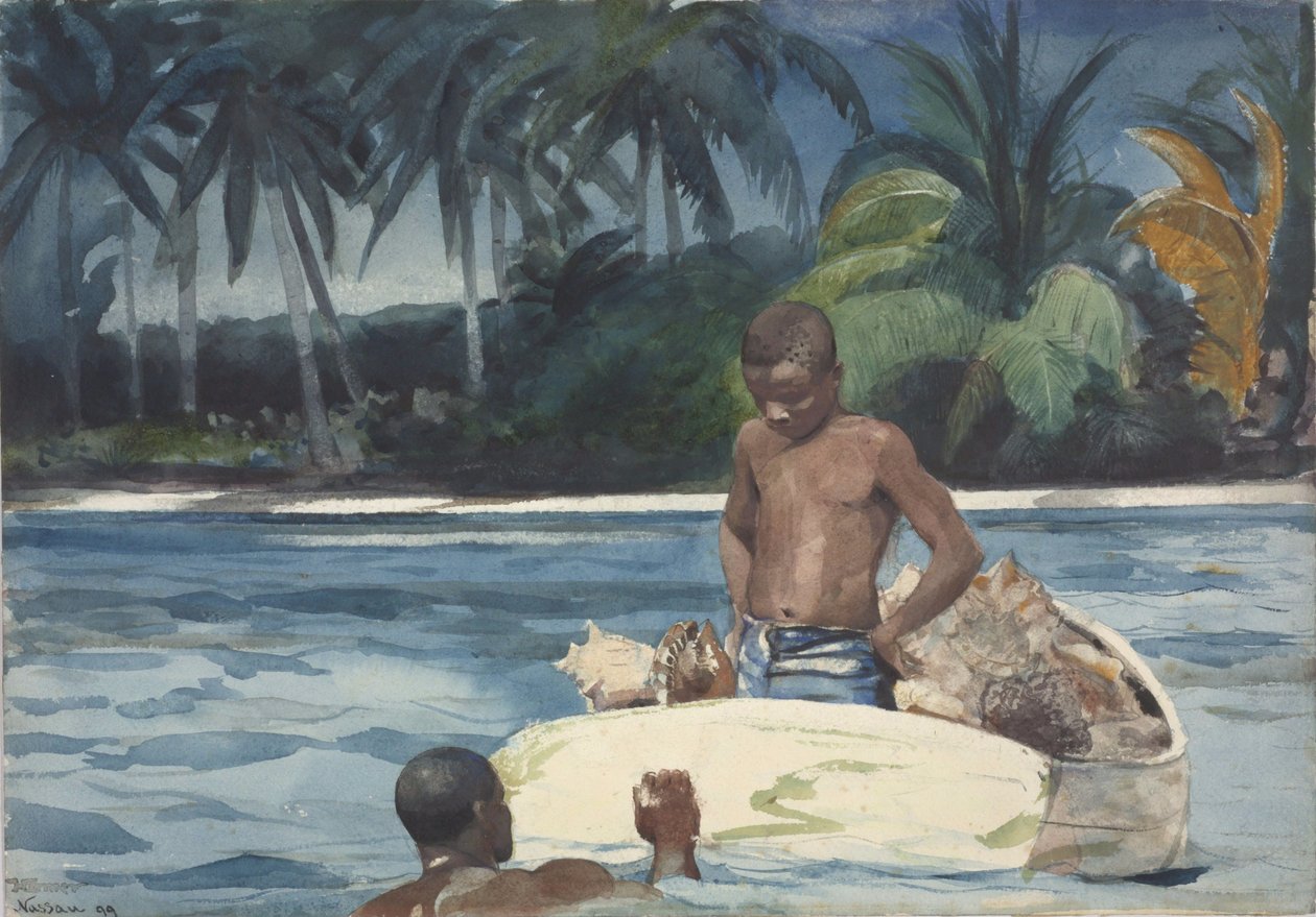 Mergulhadores das Índias Ocidentais de Winslow Homer