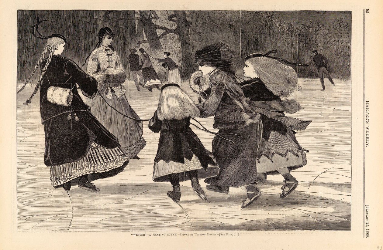 "inverno" - Uma cena de patinagem, de Harper