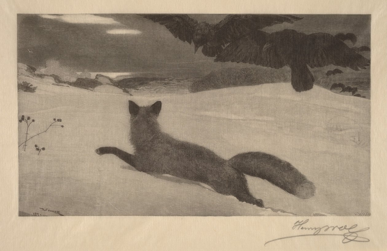 Inverno, a Caça à Raposa de Winslow Homer